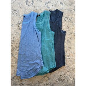 Amazon Brand Shades of Blue Tank Top Bundle Size L NWOT